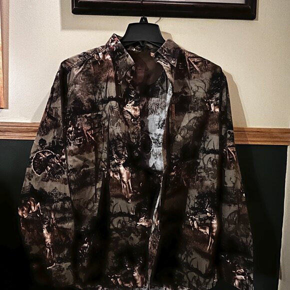 North River Outfitters men's long-sleeve button-front shirt - Picture 1 of 5